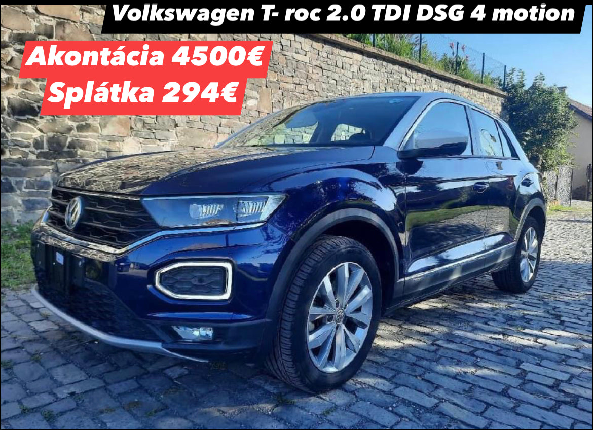 Volkswagen T- roc 2.0 TDI DSG 4 motion