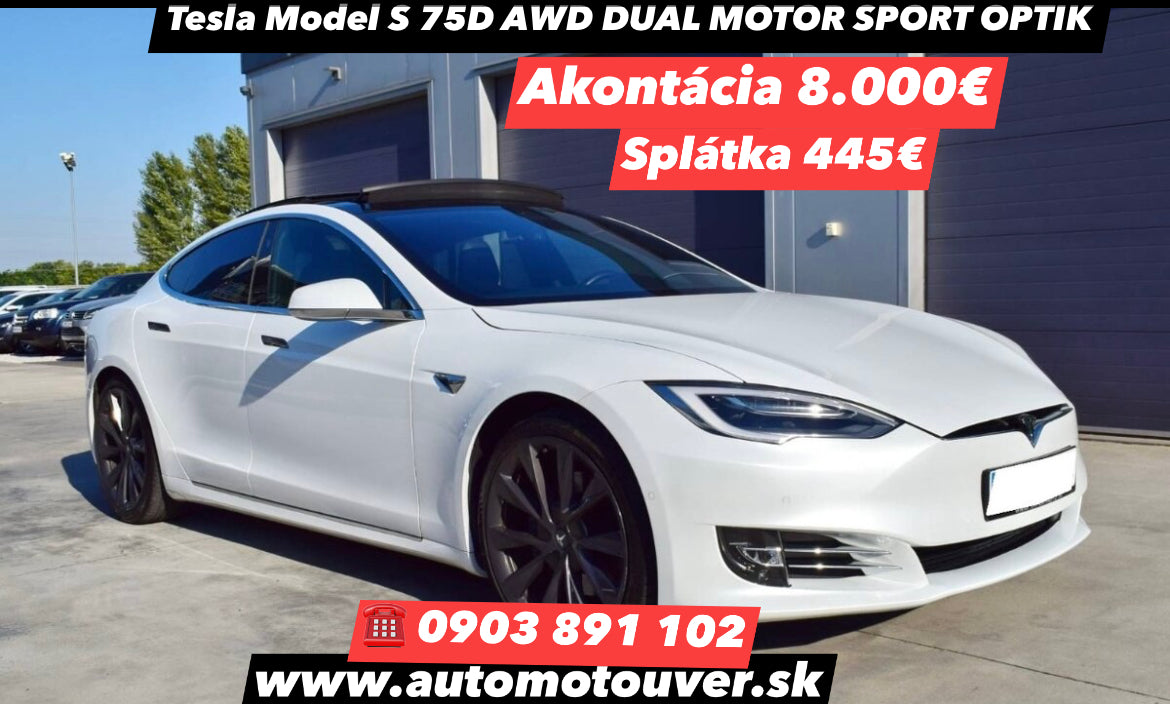 Tesla Model S 75D AWD DUAL MOTOR SPORT OPTIK