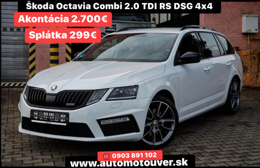 🤍 Škoda Octavia Combi 2.0 TDI RS DSG 4x4