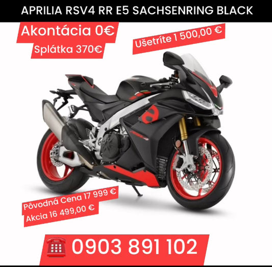 APRILIA RSV4 RR E5 SACHSENRING BLACK
