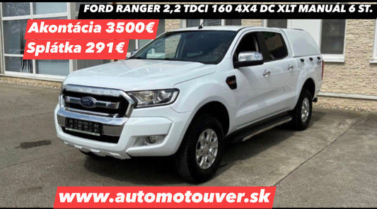 FORD RANGER 2,2 TDCI 160 4X4 DC XLT MANUÁL 6 ST