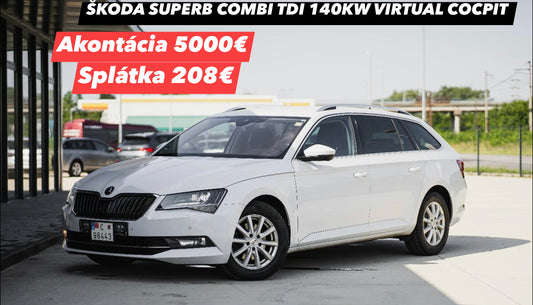 ŠKODA SUPERB COMBI TDI 140KW VIRTUAL COCPIT